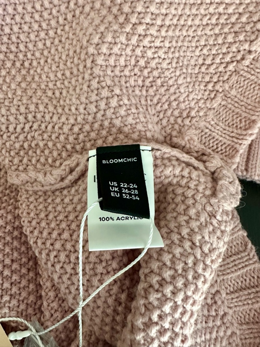 BloomChic Dusty Pink Button-Trim Crewneck Sweater - Picture 6 of 6